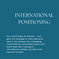 INTERNATIONAL POSITIONING