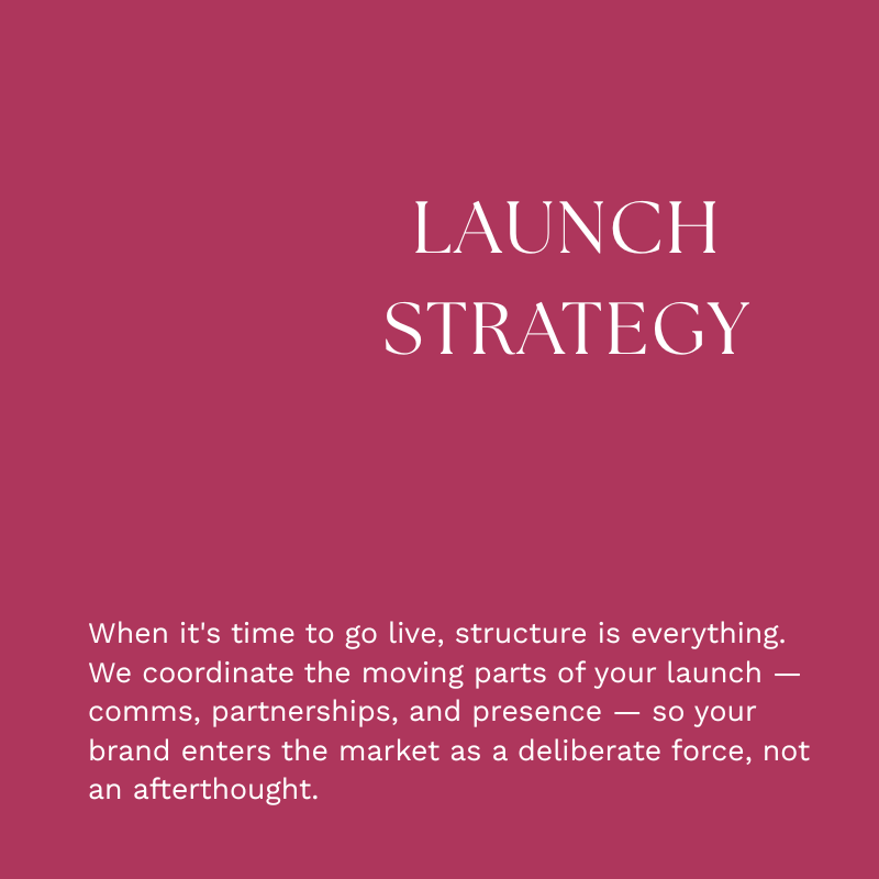 LAUNCH STRATEGY